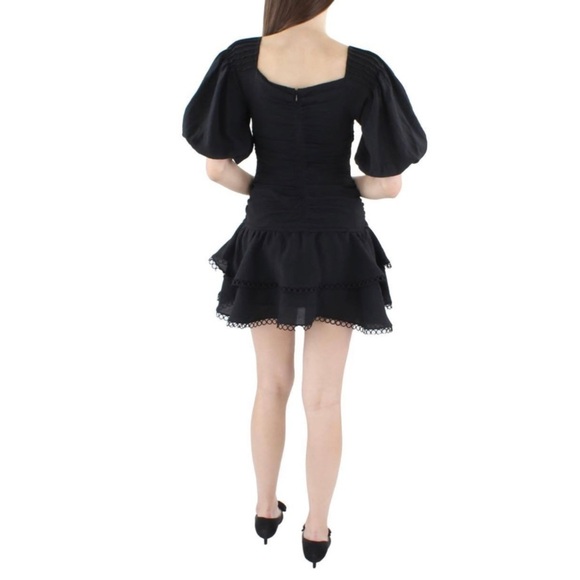 Jonathan SIMKHAI Auden Puff Sleeve Ruched Minidress - Picture 4 of 13